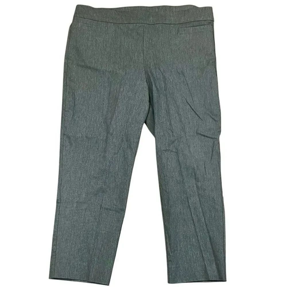 Kim Rogers Short Gray Pull-On Pants 16S